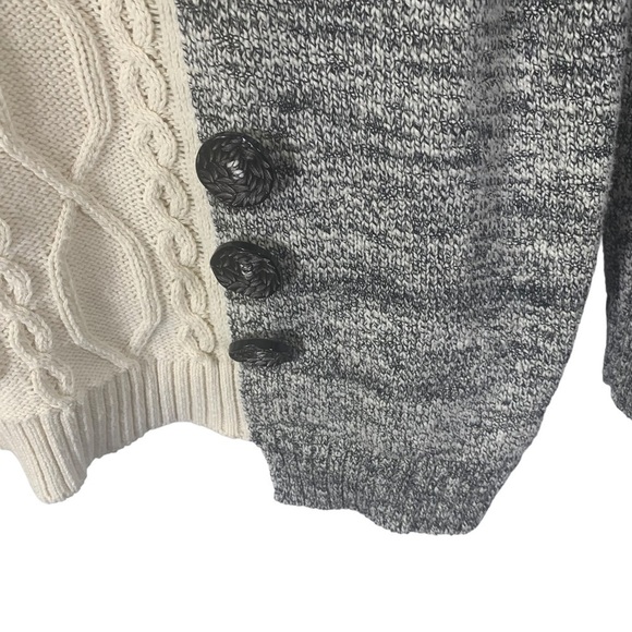 Soft Surroundings Women's Size Small Cream Black Pull over Long Sleeve Sweater - Picture 2 of 10